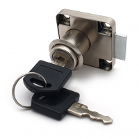 Замок мебельный SOLLER 138-22М хром с ответной планкой