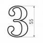 Цифра пластиковые SOLLER №3