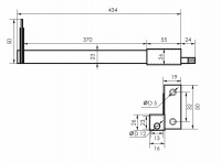 Расширитель для тандембоксов 450 мм серый  
