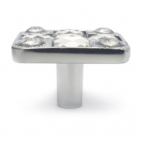 Ручка-кнопка мебельная SOLLER 873-К хром со стразами 