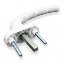 Ручка для пластиковых окон Макбет белая 8-ми позиционная