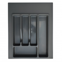 Вкладка в ящик для столовых приборов 400-450мм серая