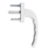 Ручка для пластиковых окон Макбет белая 8-ми позиционная