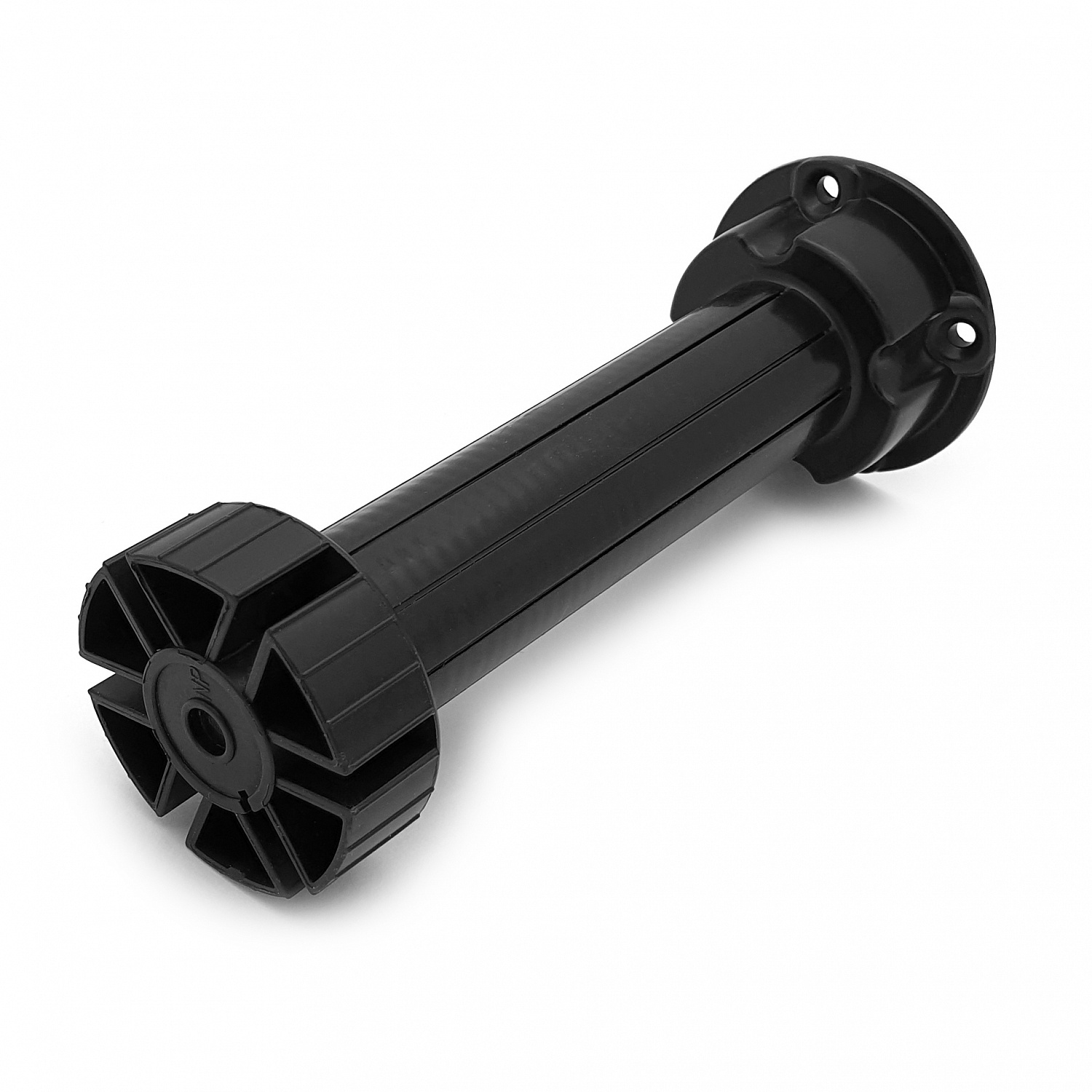 150мм  Опора неразборная регулируемая, черная  (пласт.)