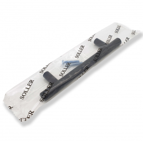 Ручка мебельная рейлинг SOLLER 8925-96 черная d-12 мм