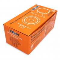 Ручка-защелка /кноб/ межкомнатная SOLLER ЗШ-03 ВКAC медь без ключа с фиксатором