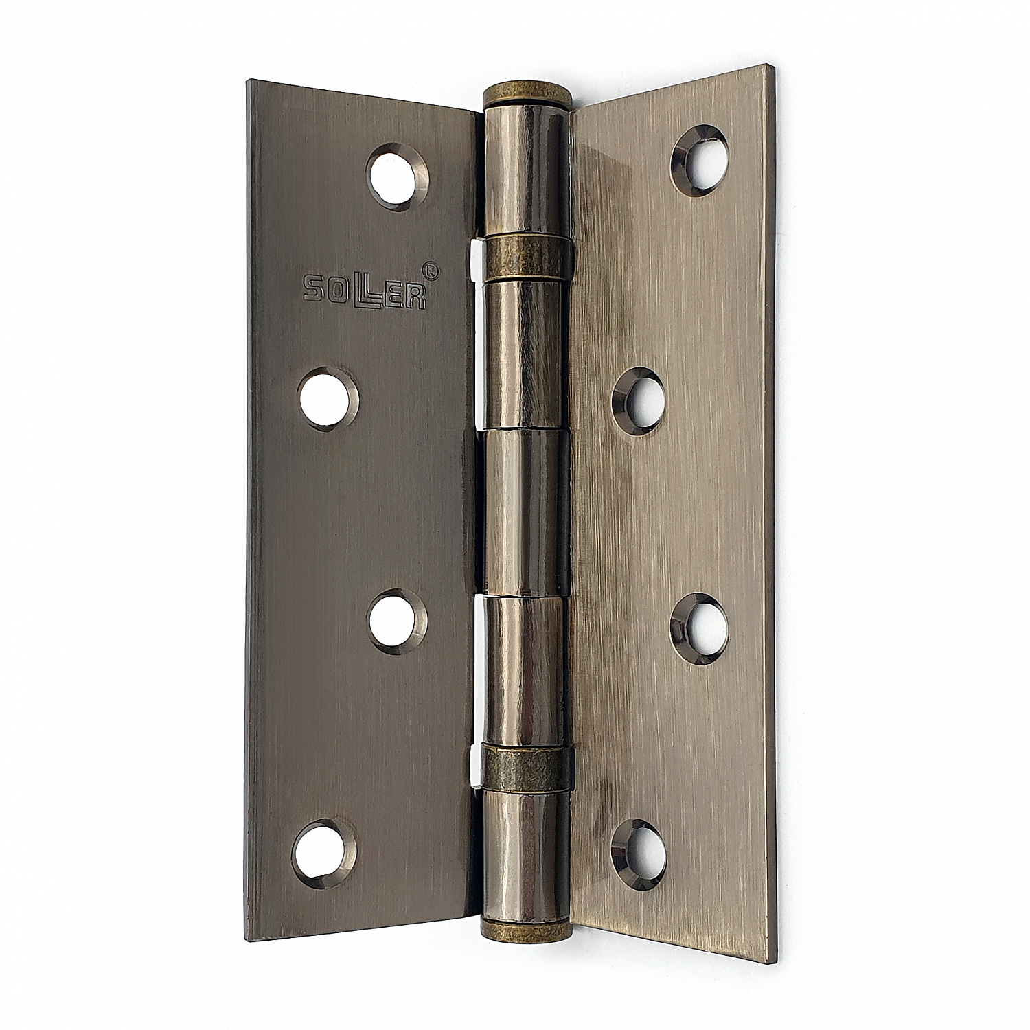 Петля дверная прямая 4" SOLLER бронза (сталь 100*70*2)