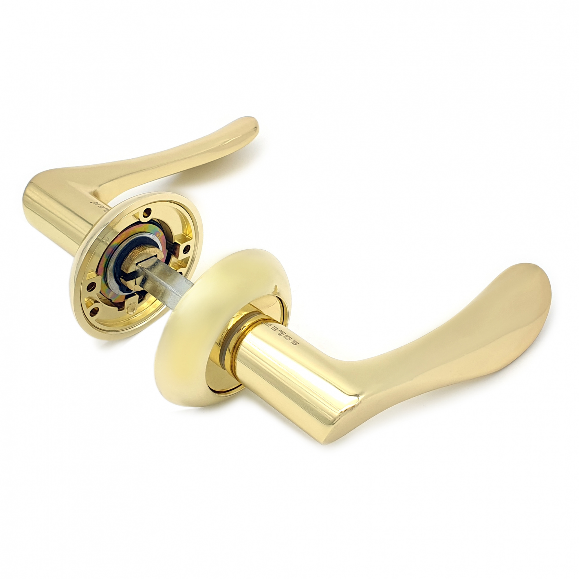 Комплект дверных ручек SOLLER ZY-508 GP золото