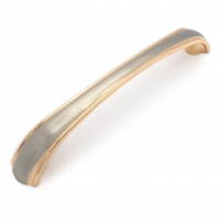 Ручка мебельная SOLLER 697-128 никель/золото