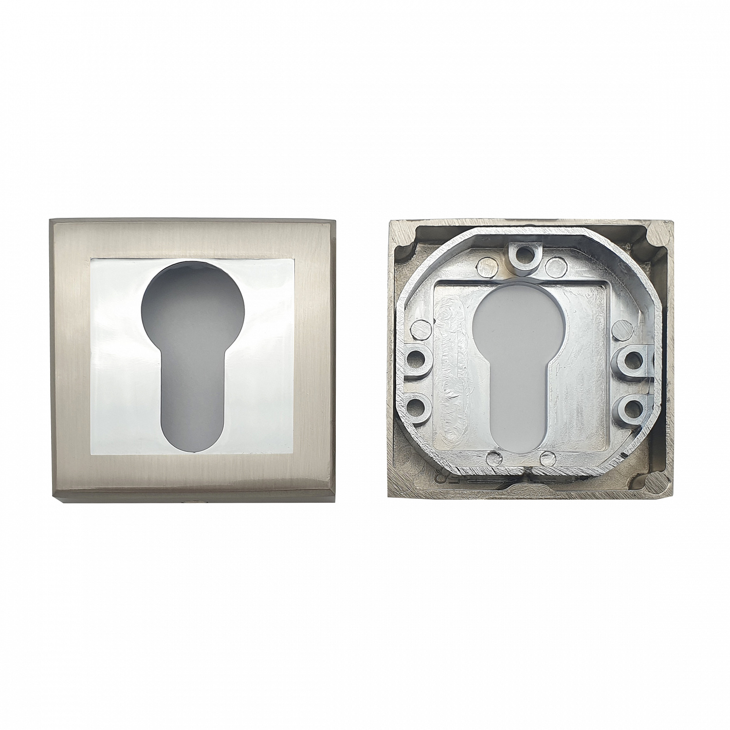 Накладка на цилиндровый механизм (ключевина) SOLLER NDK-8ESS сатин/хром