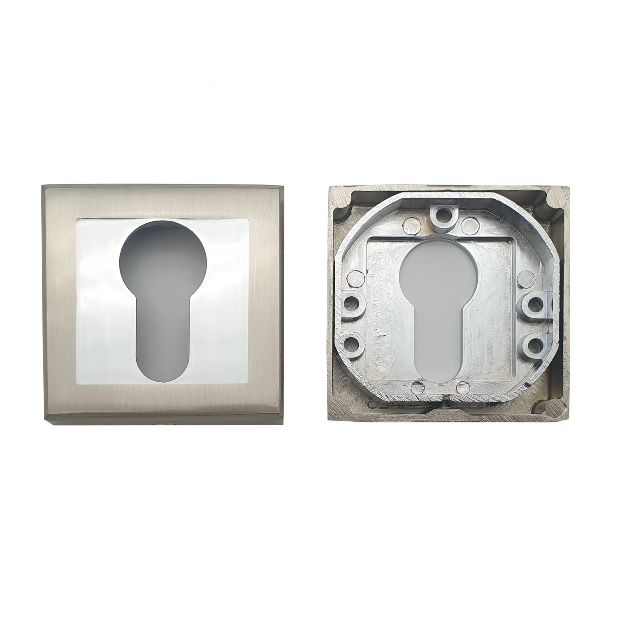 Накладка на цилиндровый механизм (ключевина) SOLLER NDK-8ESS сатин/хром