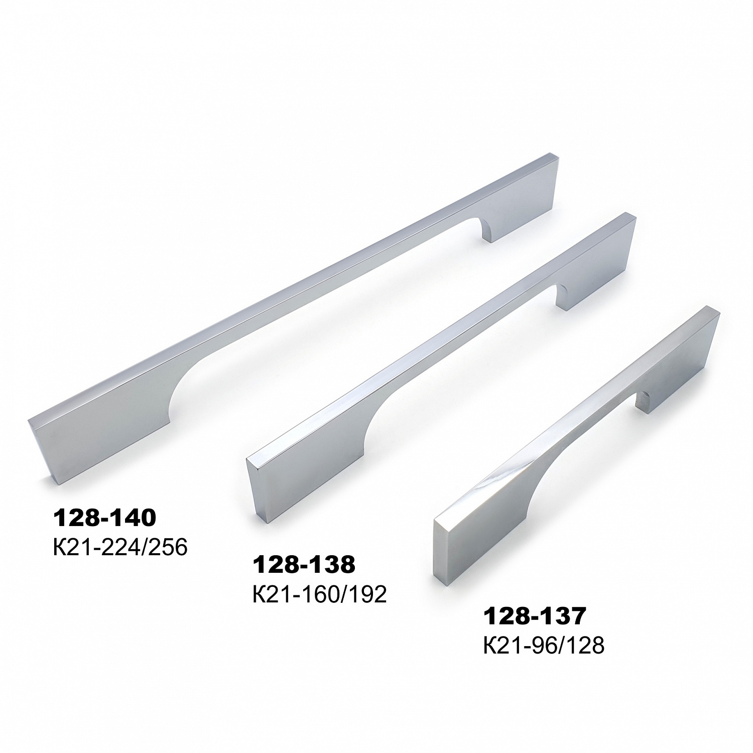 Ручка мебельная SOLLER К21-224/256 хром