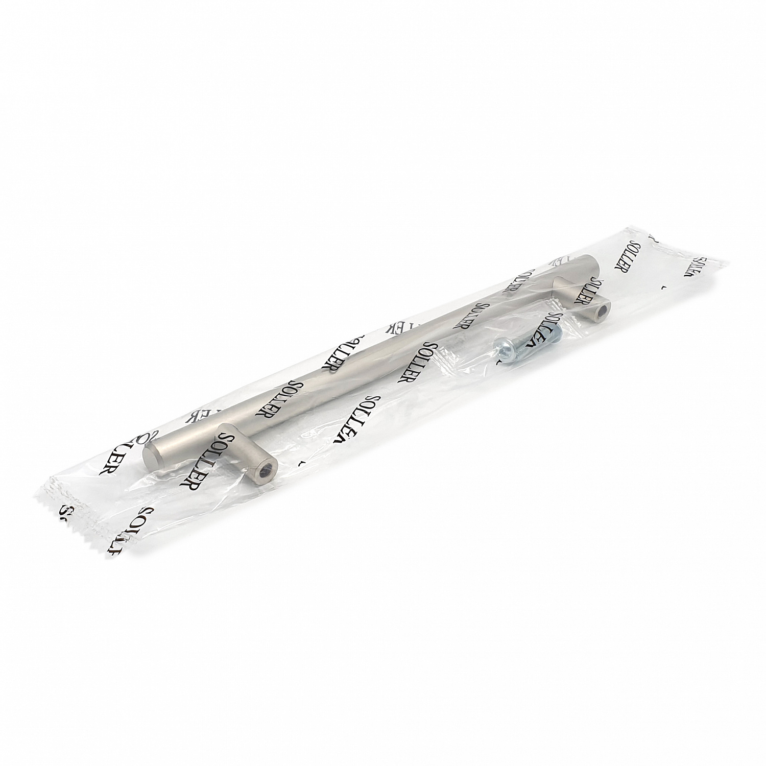 Ручка мебельная рейлинг SOLLER 8925-160 сатин d-12 мм