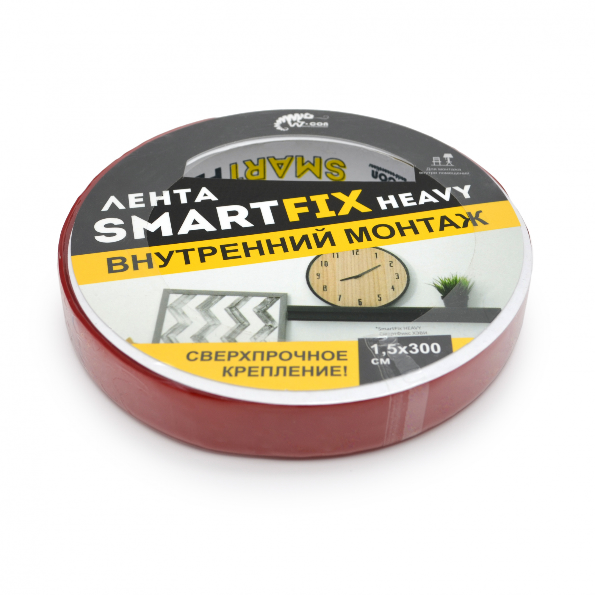 Лента двухсторонняя (скотч) 15 мм*3 м невидимая