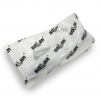 Ручка мебельная SOLLER 690-96 белая/хром со стразами