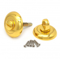 Завертка дверная для ванных комнат SOLLER BK GP золото для ванных комнат