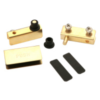 Комплект фурнитуры для 1-ой стеклянной двери SOLLER золото