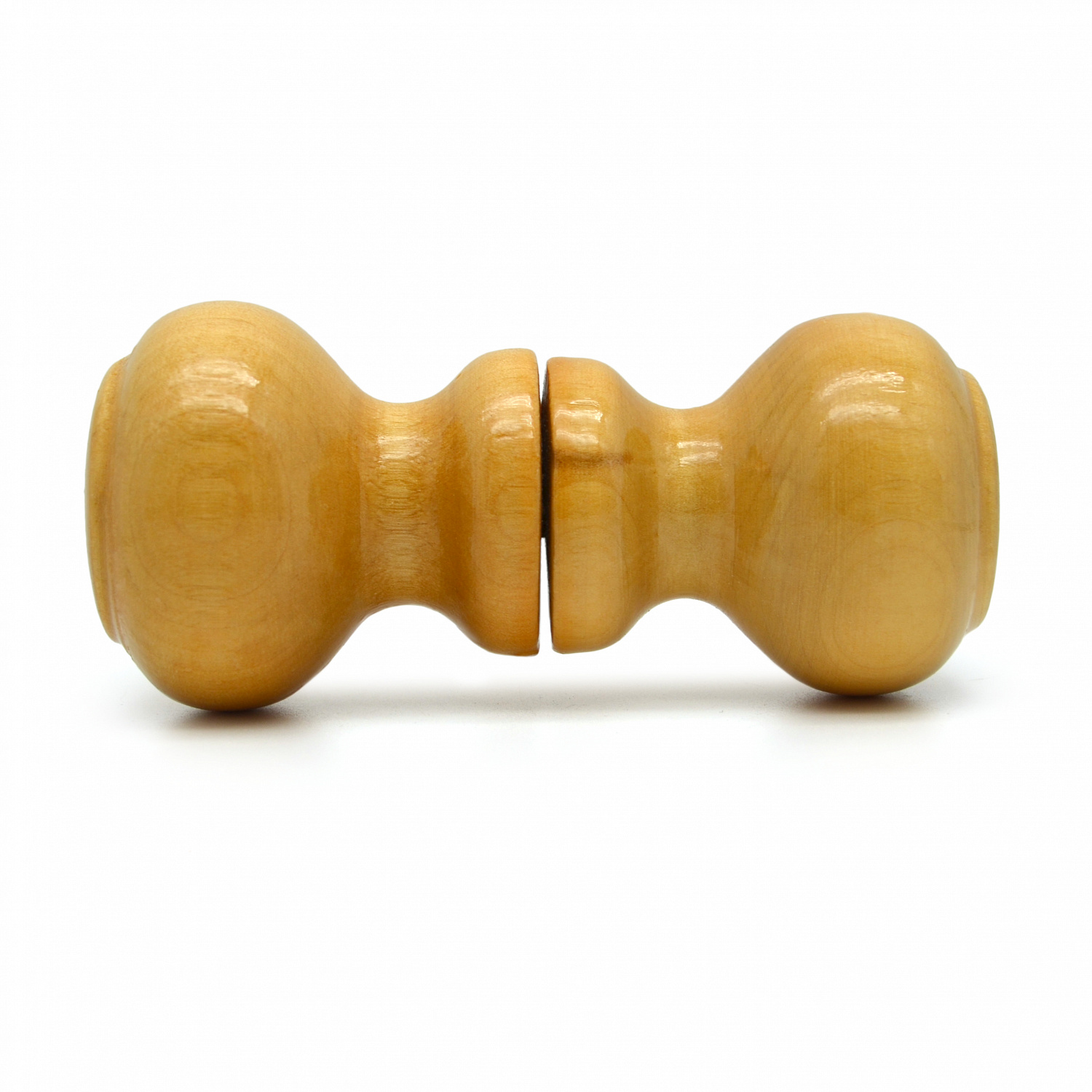 Ручка-кнопка Классика лак светлый деревянная