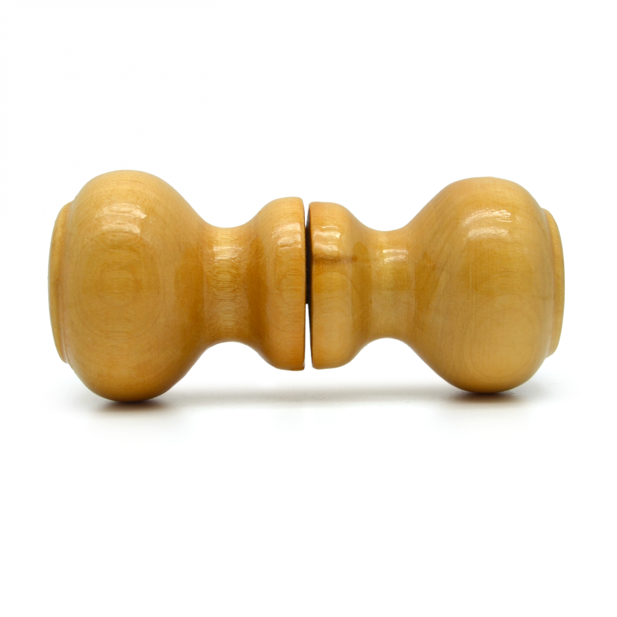 Ручка-кнопка Классика лак светлый деревянная