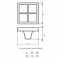 Ручка-кнопка мебельная SOLLER 605С хром со стразами