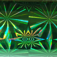 Пленка самоклеящаяся голограмма 0,45*8 м М021С зеленая