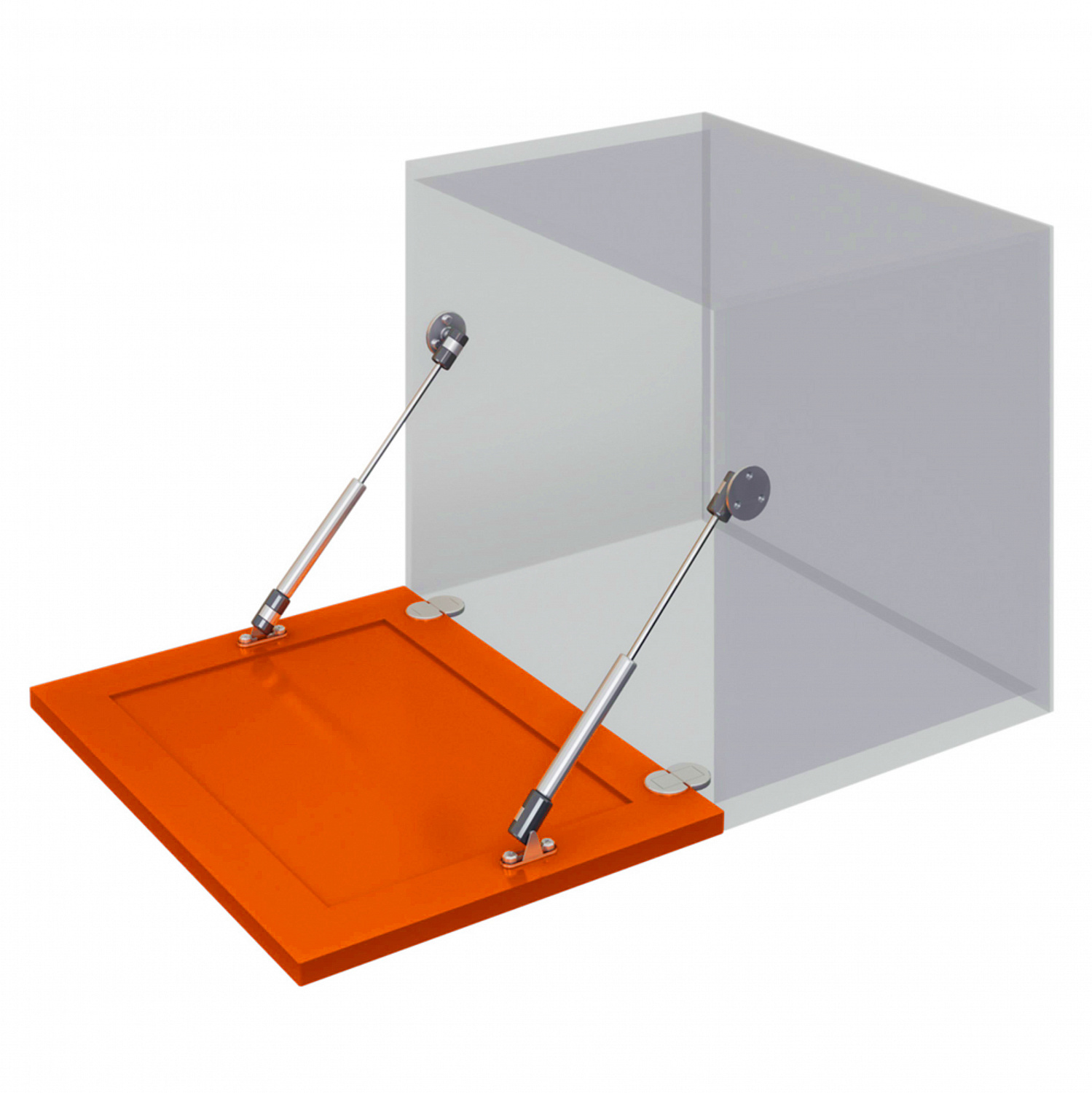 Газовый лифт SOLLER N60 секретерный матовый хром