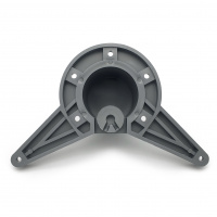 Верхнее распорное крепление "усы" для опоры мебельной d-60 мм серебро пластик  