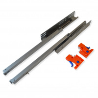 Направляющие шариковые скрытого типа частичного выдвижения с доводчиком SOLLER 400 мм до 25 кг