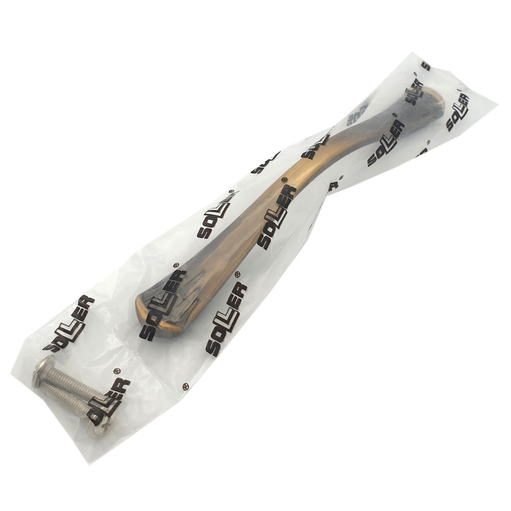 Ручка-скоба мебельная SOLLER 30-128-ZY античная медь