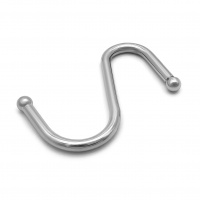 Крючок S-образный для рейлинга d-16 мм SOLLER АЕ-414 49*6*69 мм шарик