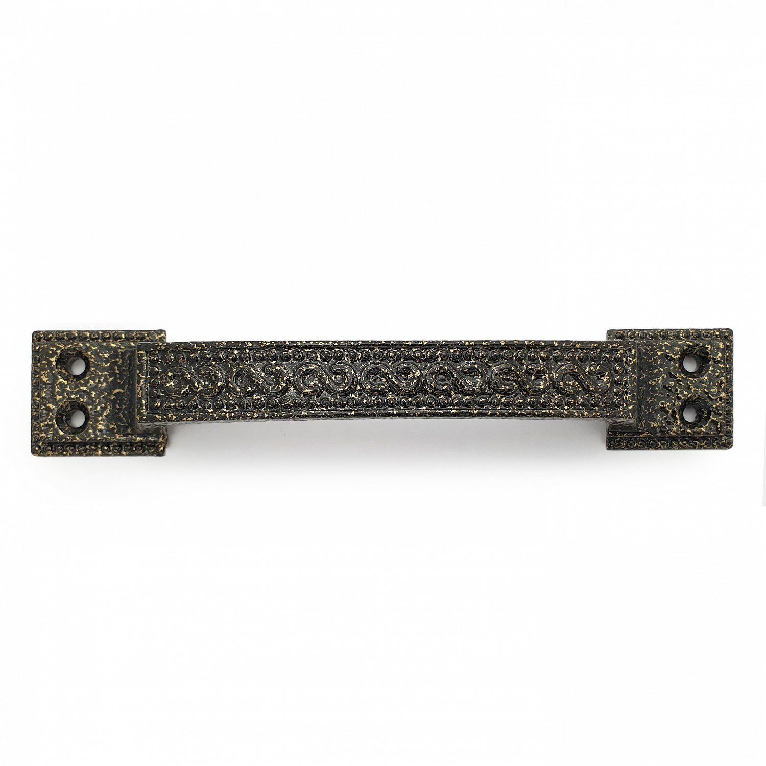 Ручка-скоба дверная РС-100-1 антик/бронза (литьё, ЦАМ)