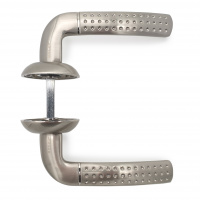 Комплект дверных ручек SOLLER ZY-504 SS матовый никель