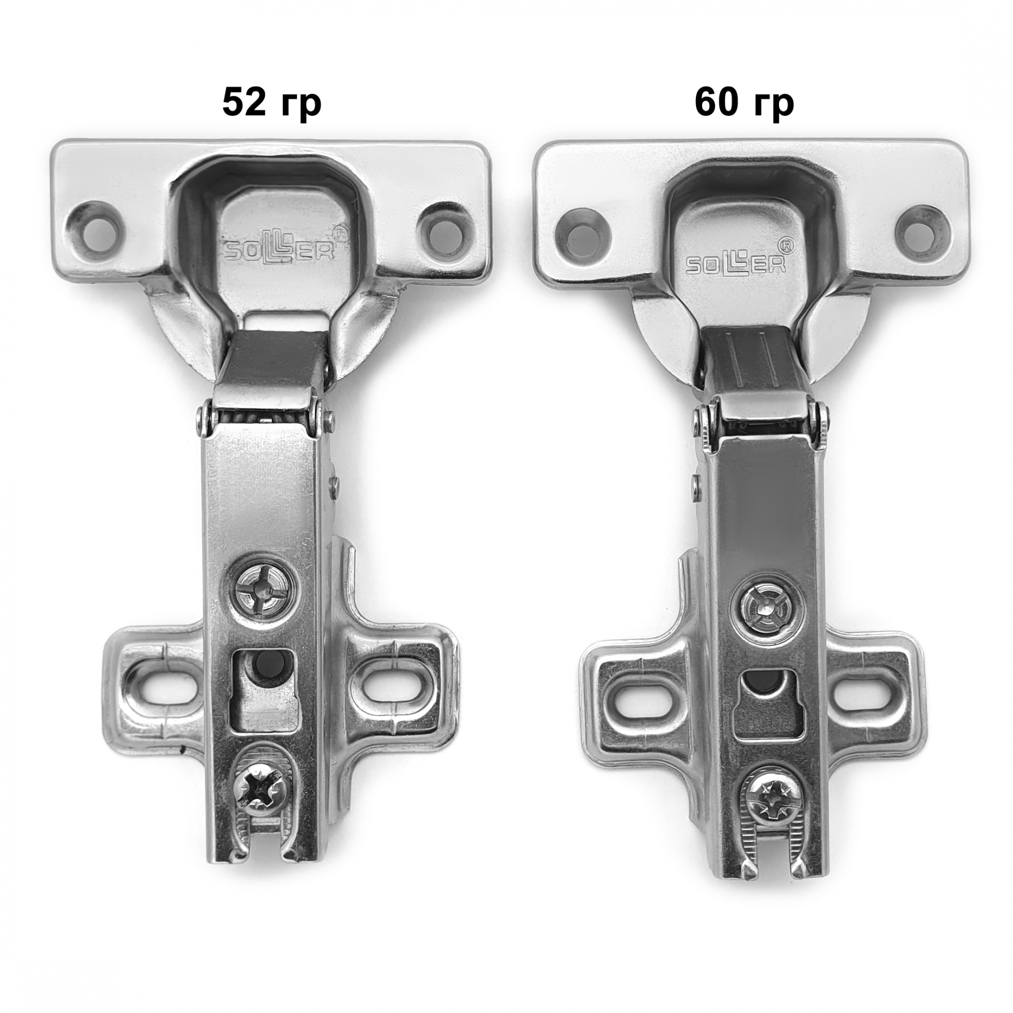 Петля мебельная накладная SOLLER 362 В 52 гр