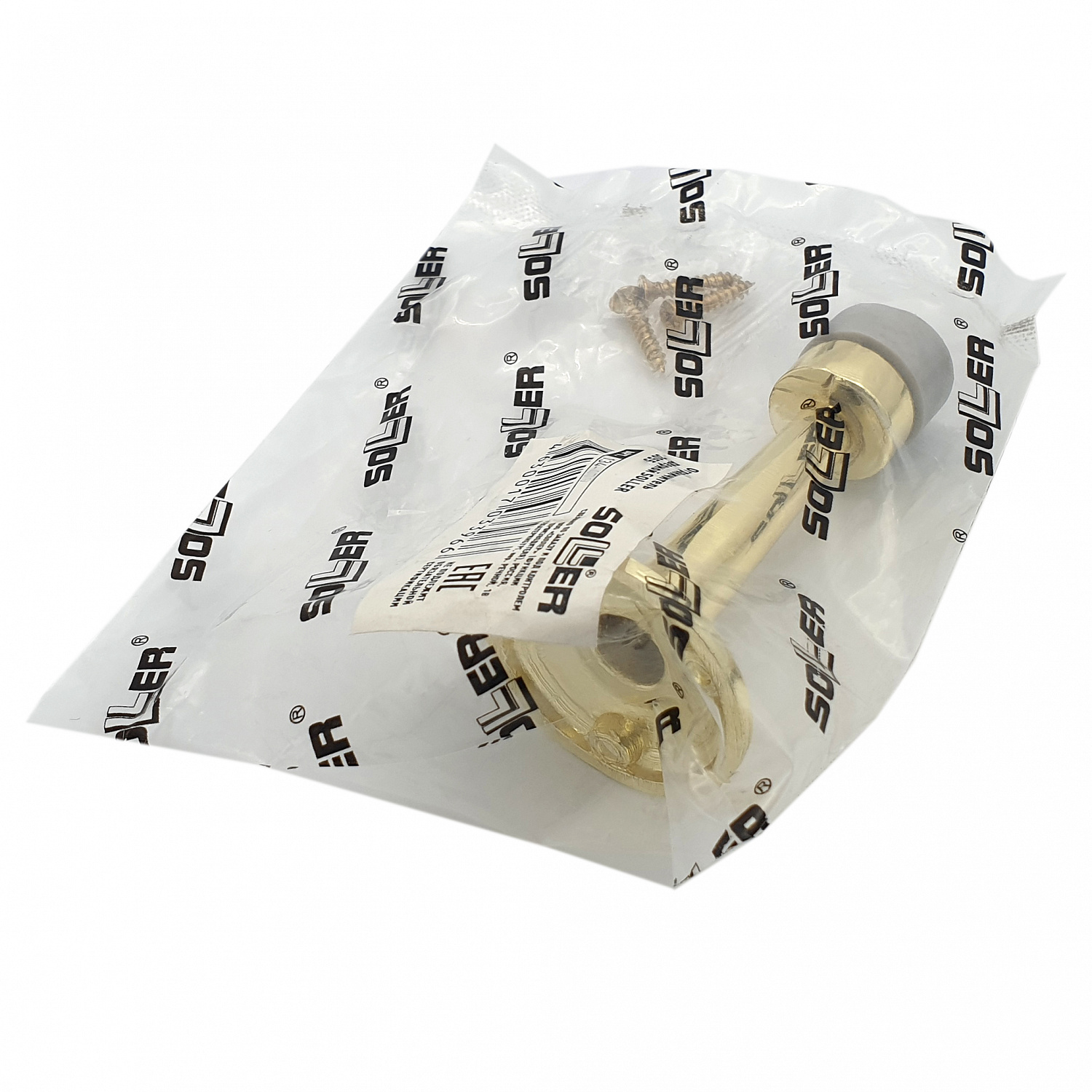 Ограничитель дверной SOLLER 3055 золото 