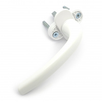 Ручка для пластиковых окон "Луна" белая 8-ми позиционная