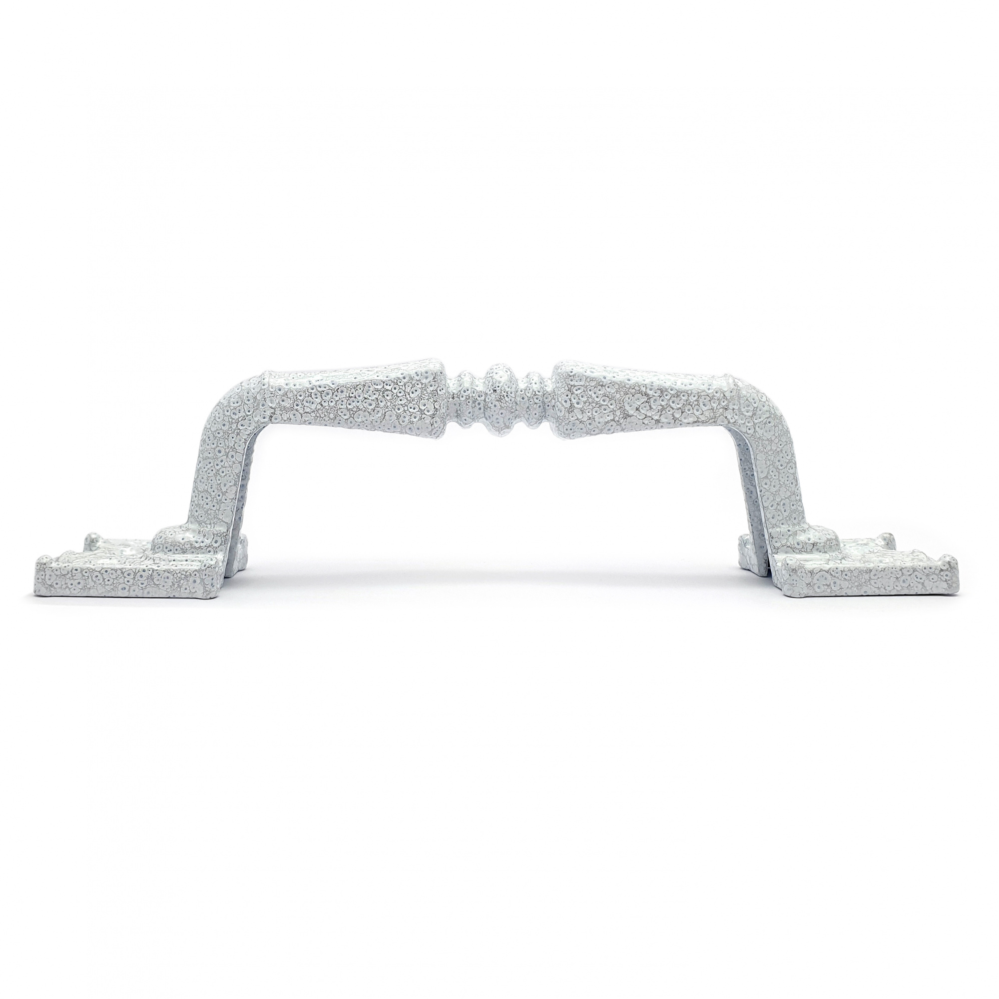 Ручка-скоба дверная РС-100-2 антик/белое серебро (литьё, ЦАМ)