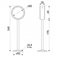 Боковое крепление трубы d-50 мм SOLLER Z-183