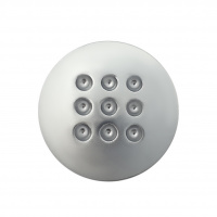 Ручка-кнопка мебельная SOLLER 507 матовый хром d-30 мм