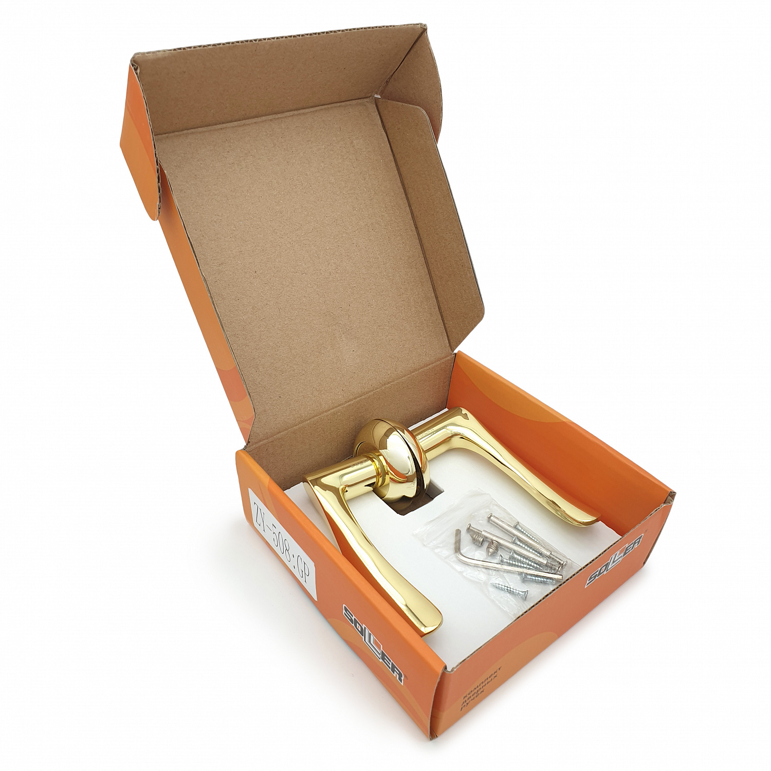 Комплект дверных ручек SOLLER ZY-508 GP золото