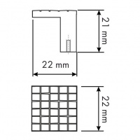 Ручка-кнопка мебельная SOLLER ZY-62-К хром