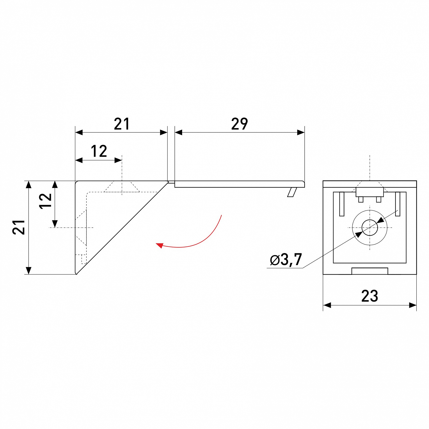 Уголок №9.1 венге пластик