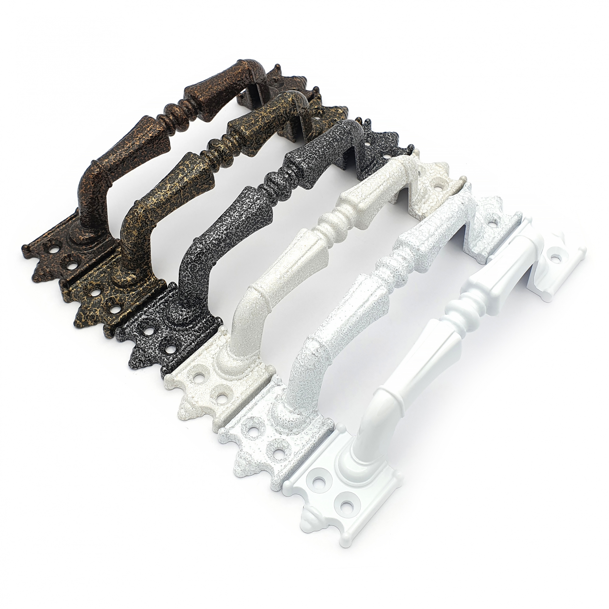 Ручка-скоба дверная РС-100-2 антик/бронза (литьё, ЦАМ)