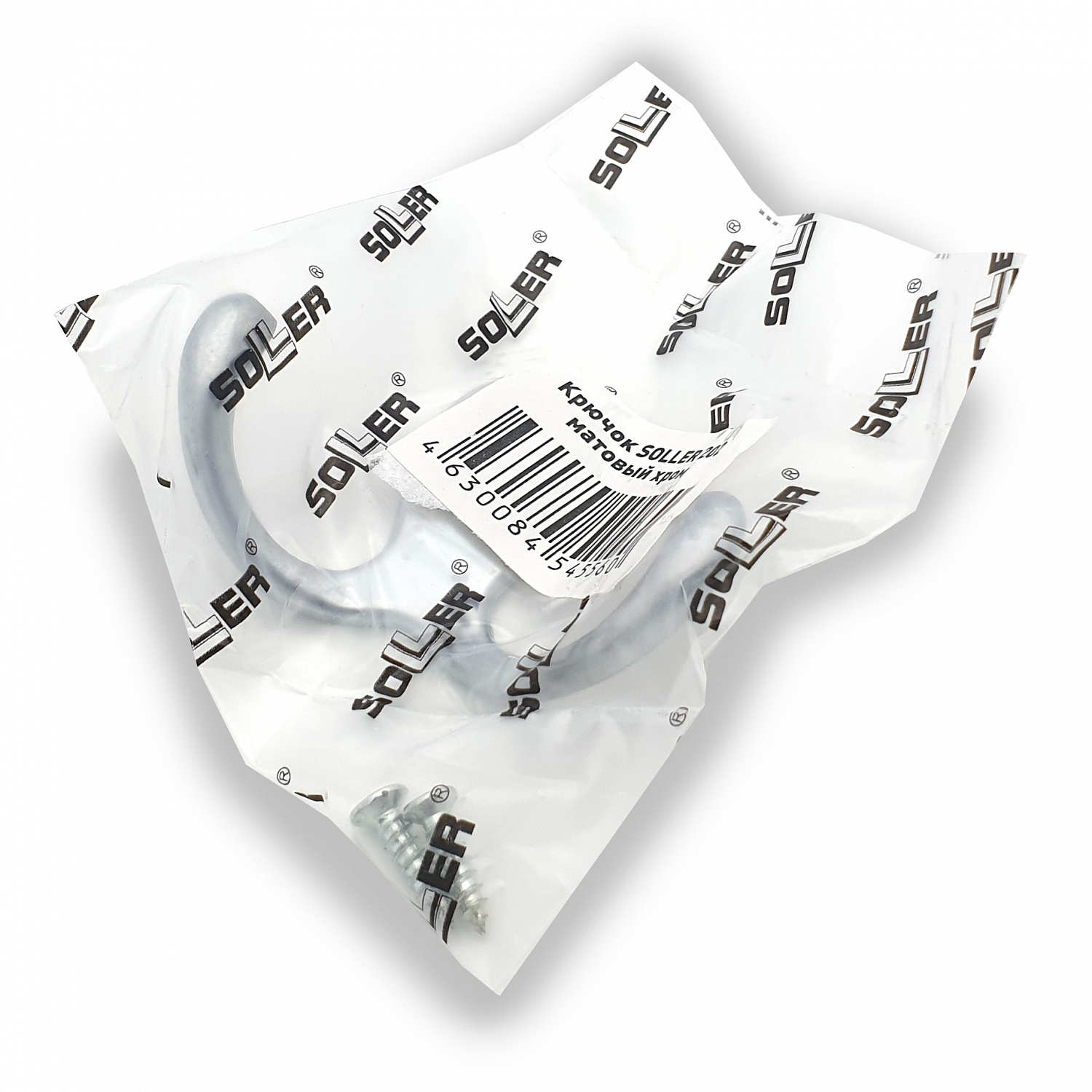 Крючок SOLLER 202 матовый хром