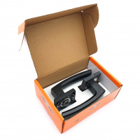 Комплект дверных ручек SOLLER KR-81AE8S  черный/хром 