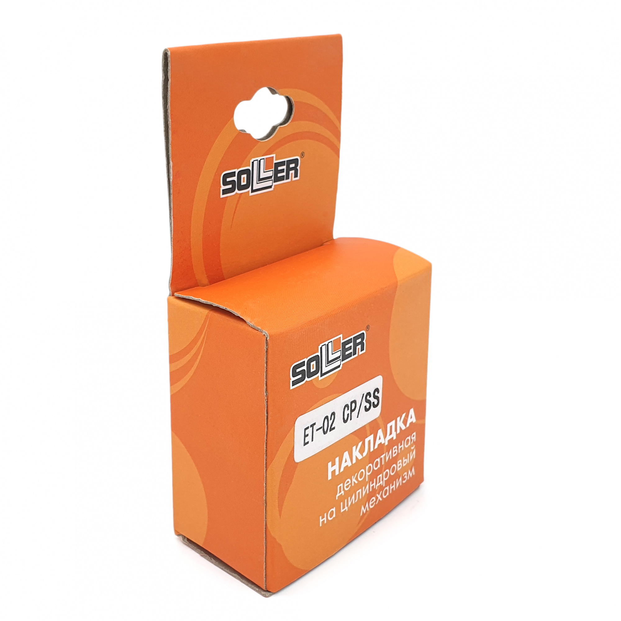Накладка на цилиндровый механизм (ключевина) SOLLER ET-02 CP/SS хром/сатин