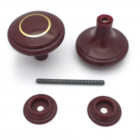 Ручка-стяжка дверная РДП-01-5 вишня большая с кольцом