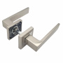 Комплект дверных ручек SOLLER KR-80AE8S сатин/хром 