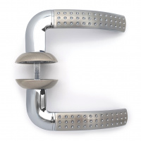 Комплект дверных ручек SOLLER KR90AE9S сатин/хром 