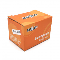 Завертка дверная для ванных комнат SOLLER BK-02 CP/SS хром/сатин для ванных комнат