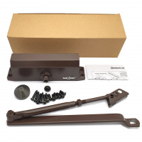 Доводчик дверной SOLLER №502 коричневый для дверей весом 80-100 кг